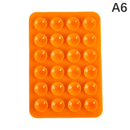 Double Side Silicone Suction Pad For Mobile Phone Fixture Suction Cup Backed Adhesive Silicone Rubber Sucker Pad For Fixed Pad