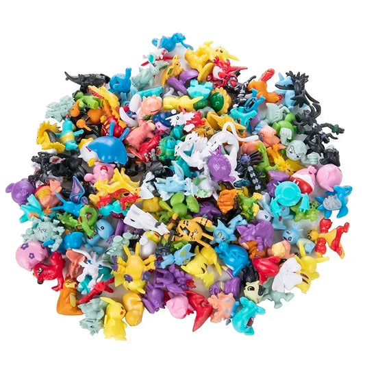 24-144pcs Pokemon Figure Model Pikachu Anime Dolls 2-3CM Ornamental Decoration Not Repeating Mini Model Toy Kids Christmas Gift