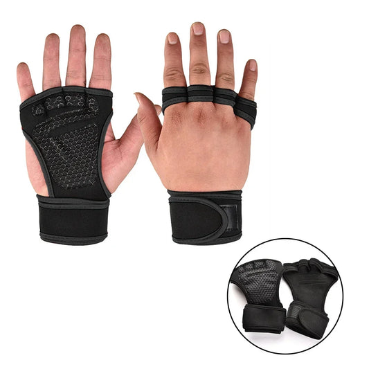 Training Sport Gloves Weightlifting Gloves for Men Women Body Building Gym Half Finger Non-Slip Hand Wrist Palm Protector Gloves