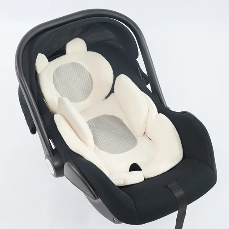 Newborn Bassinet Protector, Baby Stroller Seat Cushion, Car Seat Insert, Thick Soft Washable, Baby Travel Anti-Bump Pad