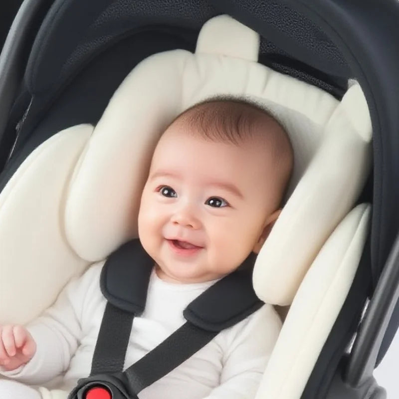 Newborn Bassinet Protector, Baby Stroller Seat Cushion, Car Seat Insert, Thick Soft Washable, Baby Travel Anti-Bump Pad