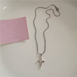 Gothic Black Peach Heart Star Pendant Necklace For Women Men Sliver Color Love Short Choker Punk Y2K Charms Jewelry Accessories