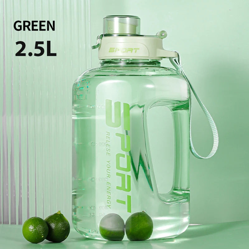 Water Bottle Large Sports Water Bottle Travel Kettle Large Fitness Gym Portable Capacity with Straw Leakage-Proof Cup Drinkware
