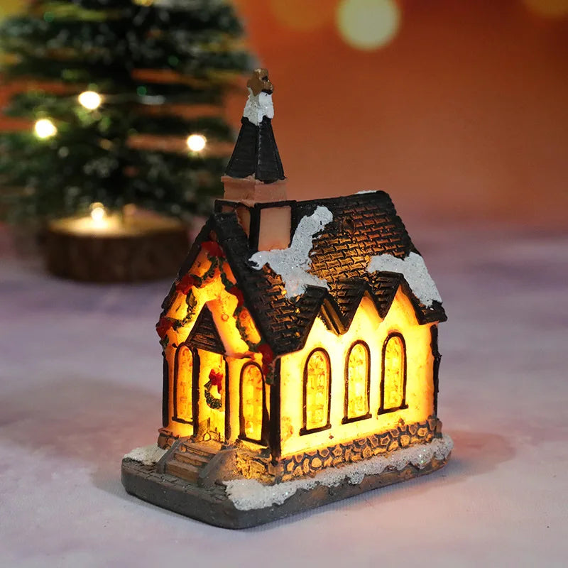 Christmas House Light Decorations For Home Ornaments Kids Xmas Gift New Year 2022 Navidad Decor Bedroom Night Light With Battery