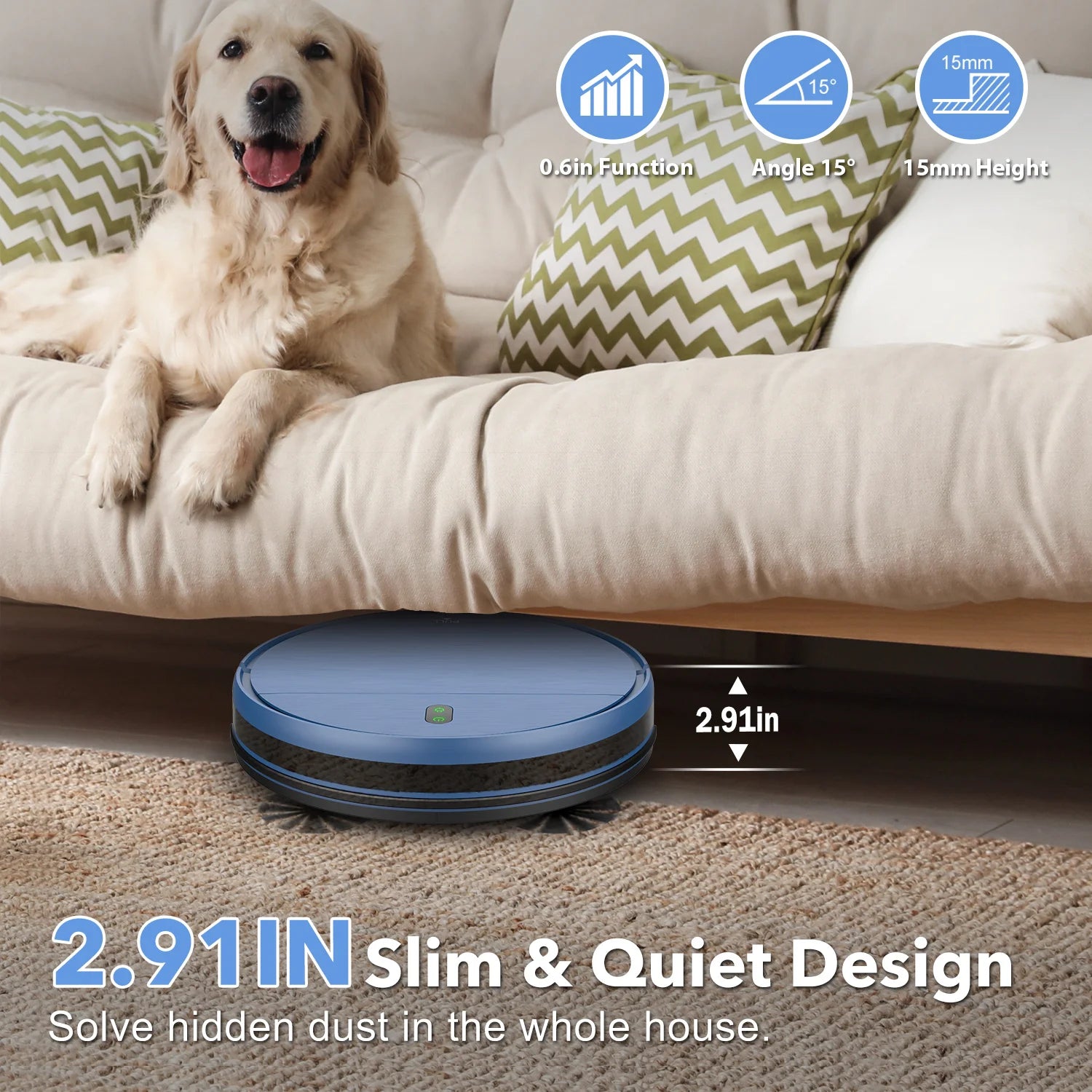 GOOVI BR151 Robot Vacuum Cleaner 4500Pa Strong Suction 2500mAh Battery 3in1 Mopping Sweeping Suction Smart Home Support Wifi