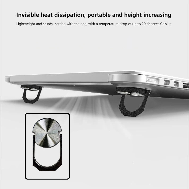 1pc Laptop Stand Invisible Radiator Portable Foldable Storage Stand Business Simple Comfortable Office Universal Computer Model