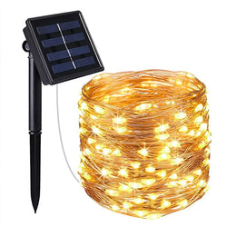 300LED Solar String Lights Outdoor Waterproof Copper Wire Fairy Lights 8 Modes Suitable for Wedding Party Christmas Decoration