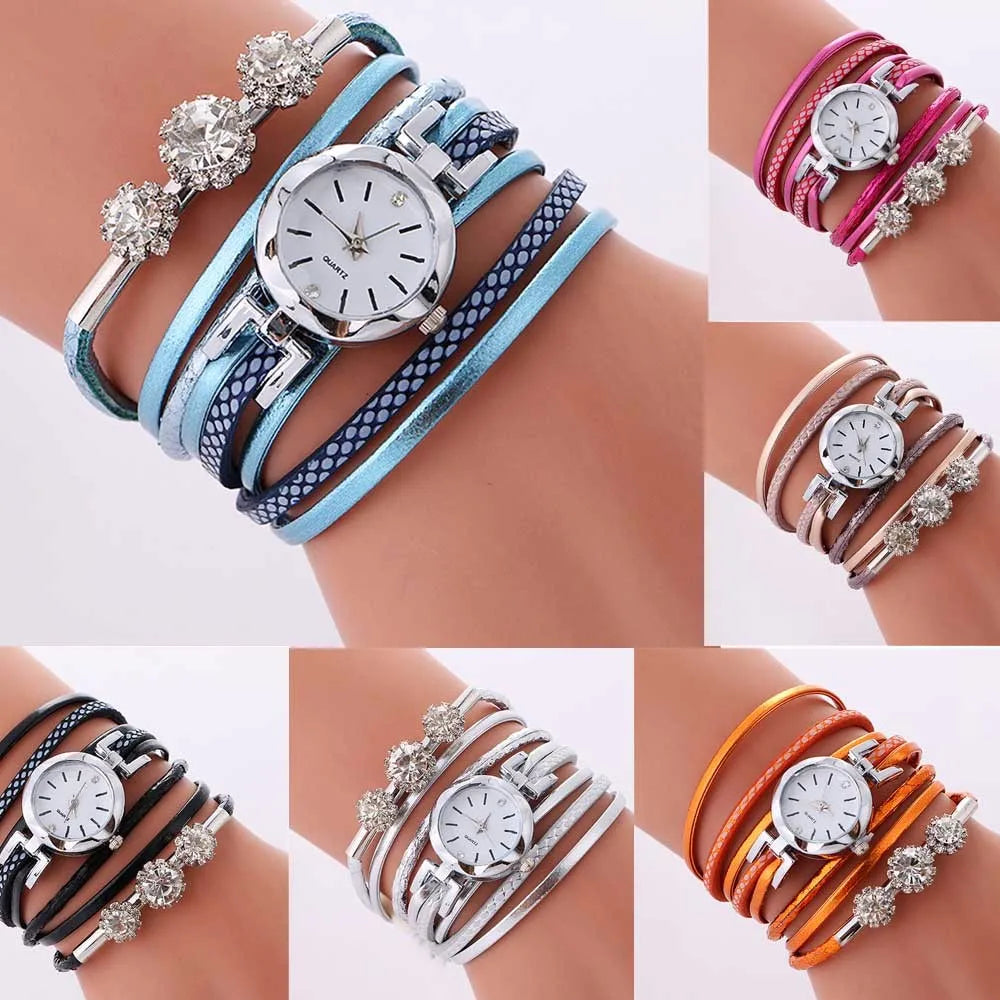 Ladies Watch Circle Diamond Table Student Fashion Bracelet Women's Watch Women's Watches