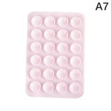 Double Side Silicone Suction Pad For Mobile Phone Fixture Suction Cup Backed Adhesive Silicone Rubber Sucker Pad For Fixed Pad