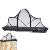 Bassinet Netting Cover Bassinet Cover Breathable Foldable Mesh Zipper Baby Mosquito Net Encrypted Bug Net Crib Protectors