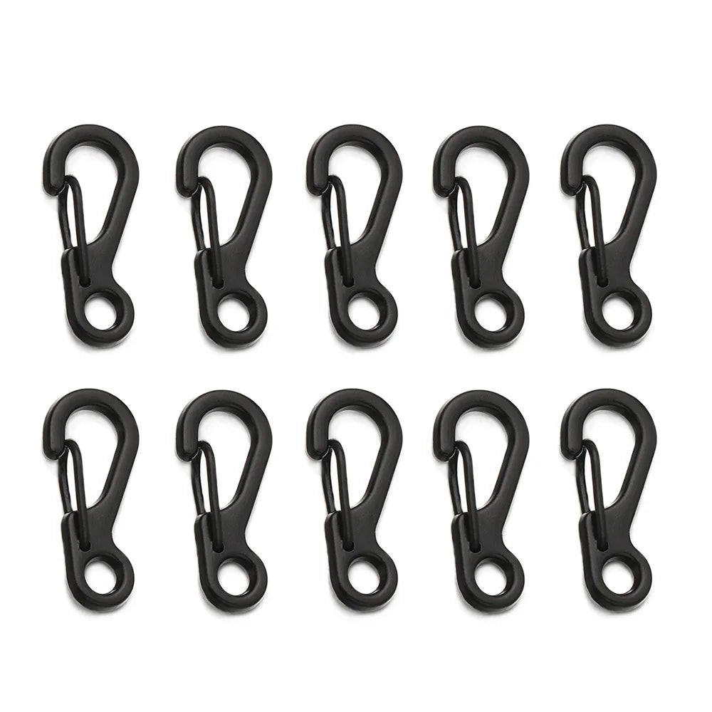 4/10Pcs Carabiner D-Ring Key Chain Spring Clips Mini Aluminium Alloy Hang Buckle Survival EDC Gear Outdoor Camping Keyring Tool