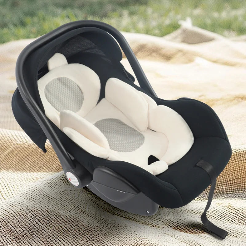 Newborn Bassinet Protector, Baby Stroller Seat Cushion, Car Seat Insert, Thick Soft Washable, Baby Travel Anti-Bump Pad
