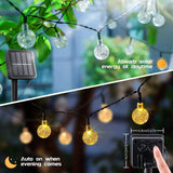 1pc Solar Crystal Ball Fairy String Lights 5M20L Outdoor Waterproof Christmas Decoration Camping Fairy Garland Garden Party