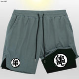 Z Goku Anime Sweatpants Shorts Men Gym Running Shorts Men Quick Dry Sport Outdoor Training Summer 2 In 1 Men Short Pants