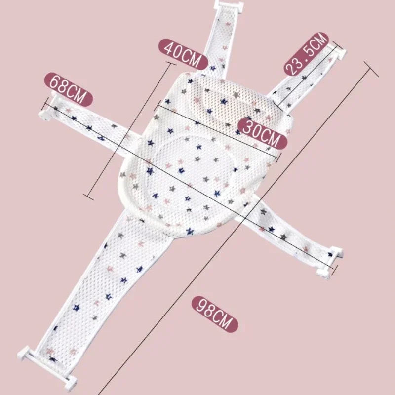 Baby Shower Net Newborn Bath Tub Non-slip Mat Suspended Bath Mat Bath Rack Infant Bathing Bracket Children Bathing Supplies