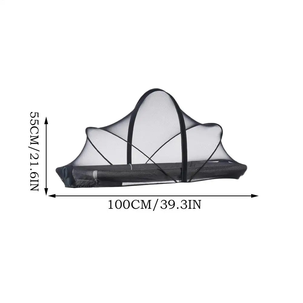 Bassinet Netting Cover Bassinet Cover Breathable Foldable Mesh Zipper Baby Mosquito Net Encrypted Bug Net Crib Protectors