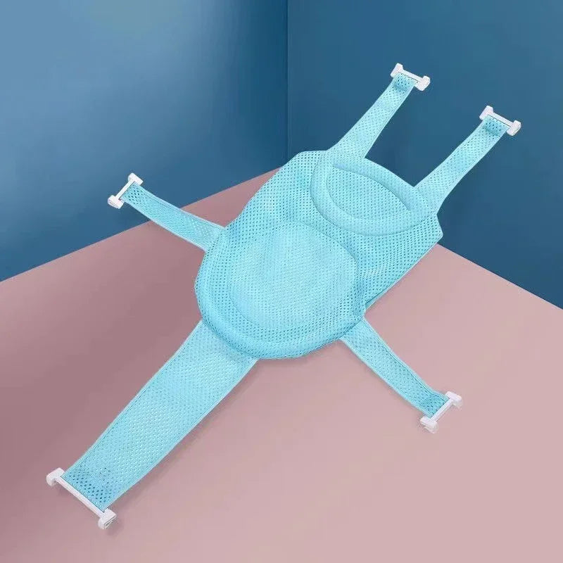 Baby Bath Tub Net Seat, Newborn Bath Seat, Adjustable Infant Bath Support Cushion