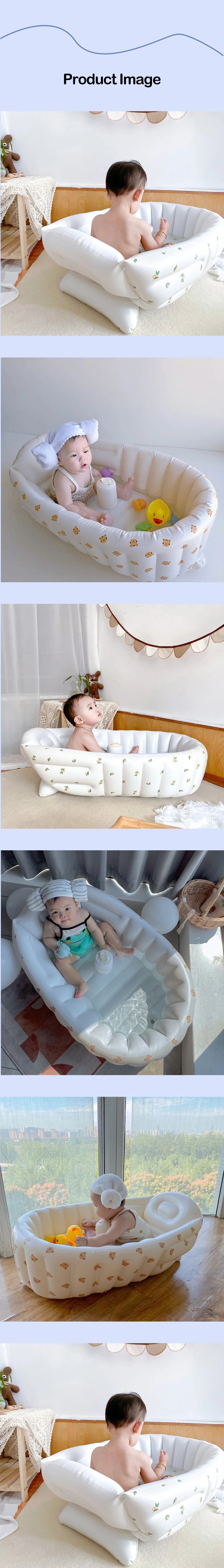 Inflatable Baby Pool – Portable Children's Swimming Pool & Bathing Tub