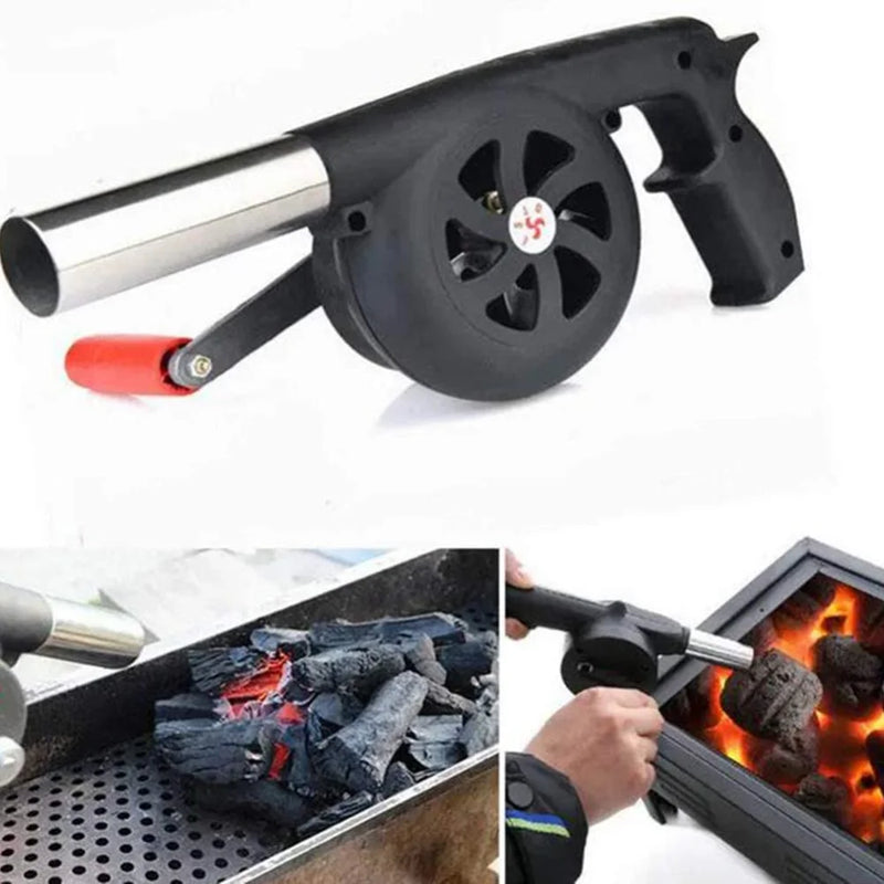 Outdoor Cooking barbecue blower Portable Hand Crank Fan Air Blower Grill Picnic Camping Stove Accessories Barbecue Tools