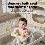 Baby Bath Seat for Babies 6 Months & Up - Bathtub Seats for Babies Sitting Up with Rinse Cup, Non-Slip, Comfortable, Infant Bath