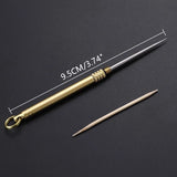 Titanium Outdoor EDC Portable Multi-Purpose Toothpick Bottle Fruit Fork Camping Tool Toothpick Tube Is More Durable Than Floss