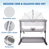Bassinet Netting Cover Bassinet Cover Breathable Foldable Mesh Zipper Baby Mosquito Net Encrypted Bug Net Crib Protectors