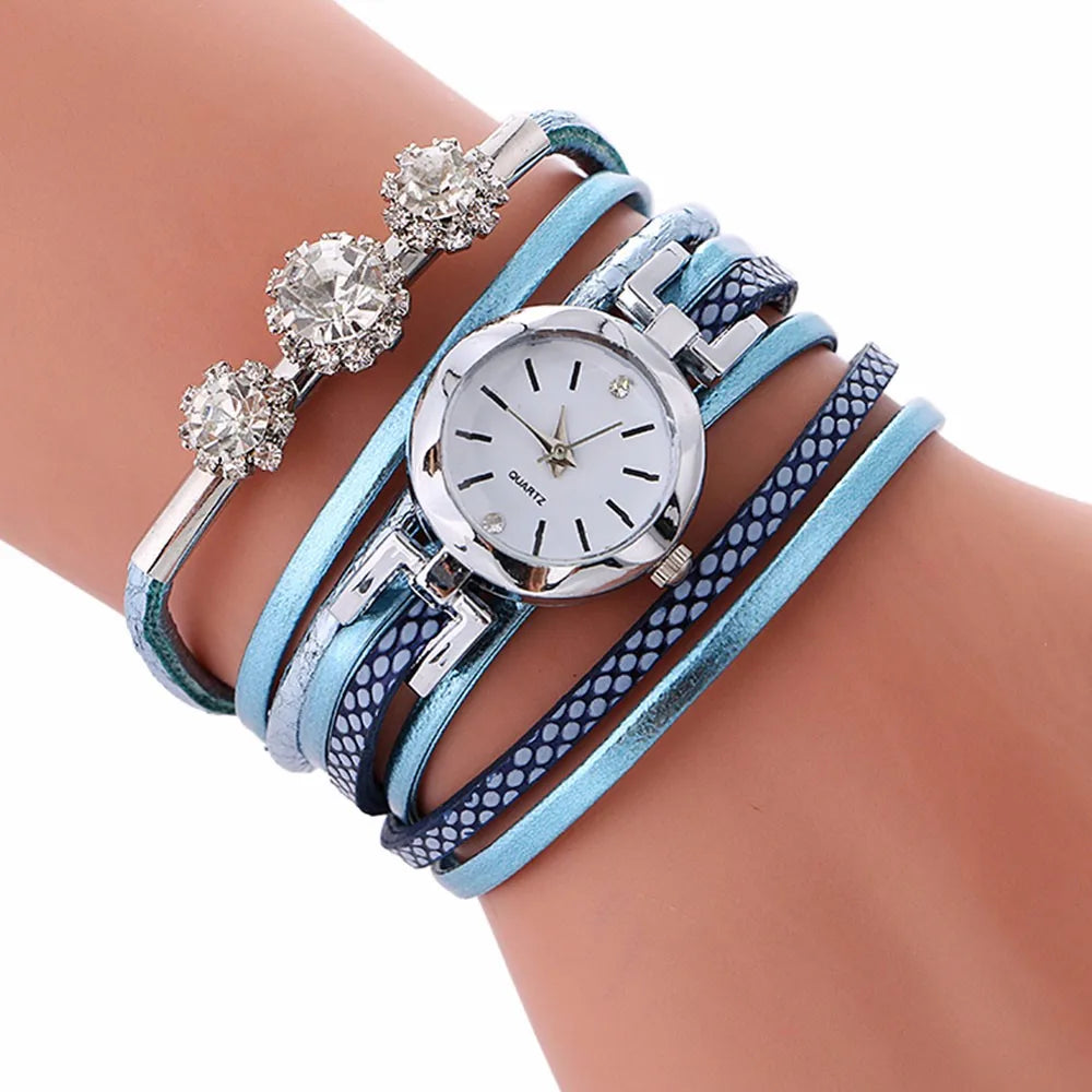 Ladies Watch Circle Diamond Table Student Fashion Bracelet Women's Watch Women's Watches