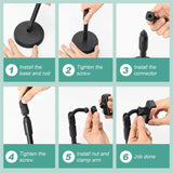 Multifunctional Mobile Phone Bracket Live Broadcast Bracket Adjustable Height Mobile Phone Telescopic Portable Bracket Live