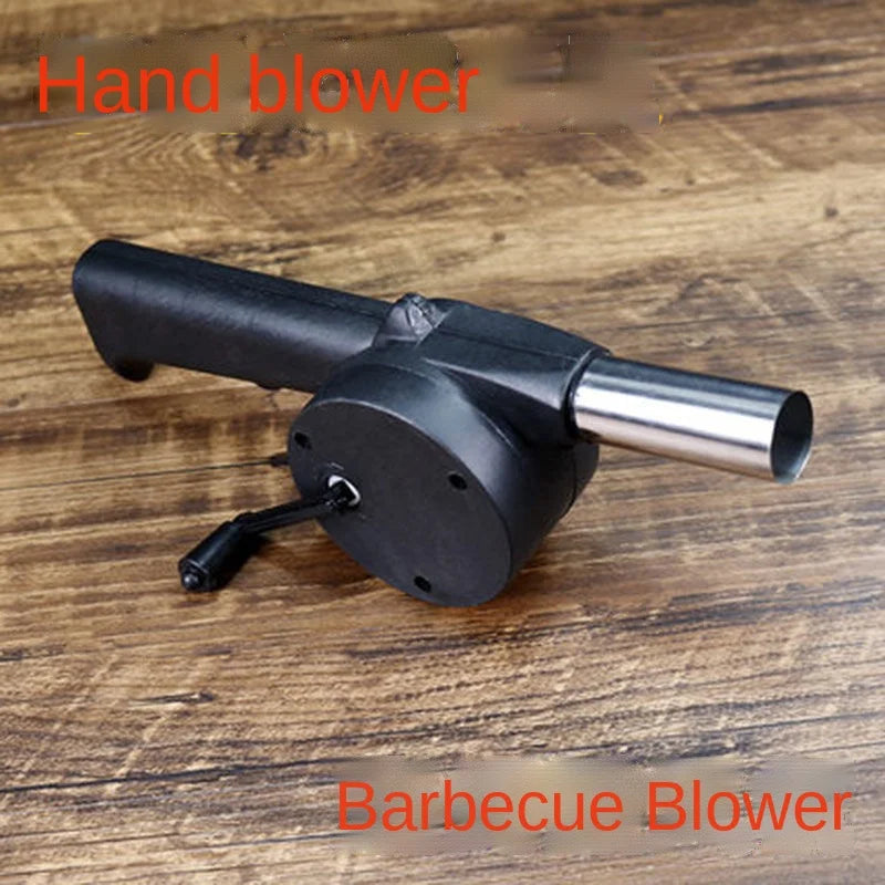 Outdoor Cooking barbecue blower Portable Hand Crank Fan Air Blower Grill Picnic Camping Stove Accessories Barbecue Tools