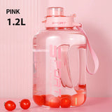 Water Bottle Large Sports Water Bottle Travel Kettle Large Fitness Gym Portable Capacity with Straw Leakage-Proof Cup Drinkware