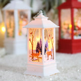 New Christmas Wind Lamp Candle Table Lamp Small Night Lamp Elderly Snowman Christmas Decoration Small Night Lamp Desktop Decorat