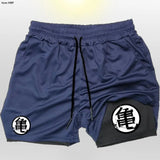 Z Goku Anime Sweatpants Shorts Men Gym Running Shorts Men Quick Dry Sport Outdoor Training Summer 2 In 1 Men Short Pants