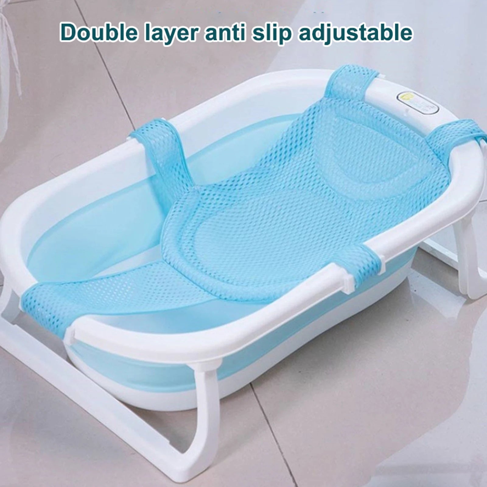 Baby Bath Net Support For Newborn Baby Bath Net Adjustable Anti Slip Bathtub Net Shower