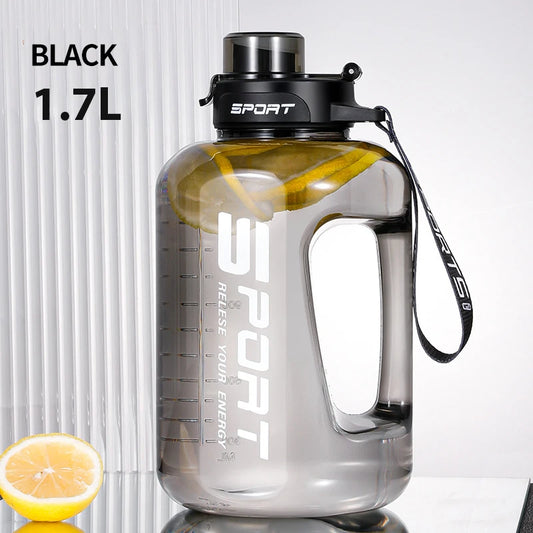 Water Bottle Large Sports Water Bottle Travel Kettle Large Fitness Gym Portable Capacity with Straw Leakage-Proof Cup Drinkware