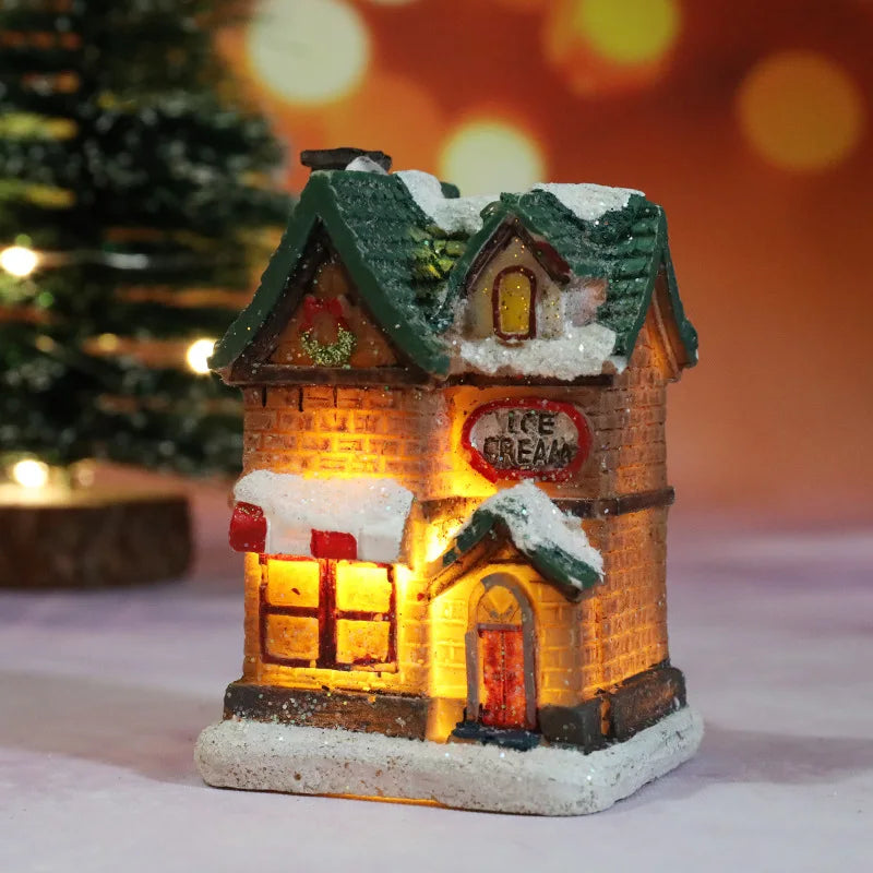 Christmas House Light Decorations For Home Ornaments Kids Xmas Gift New Year 2022 Navidad Decor Bedroom Night Light With Battery