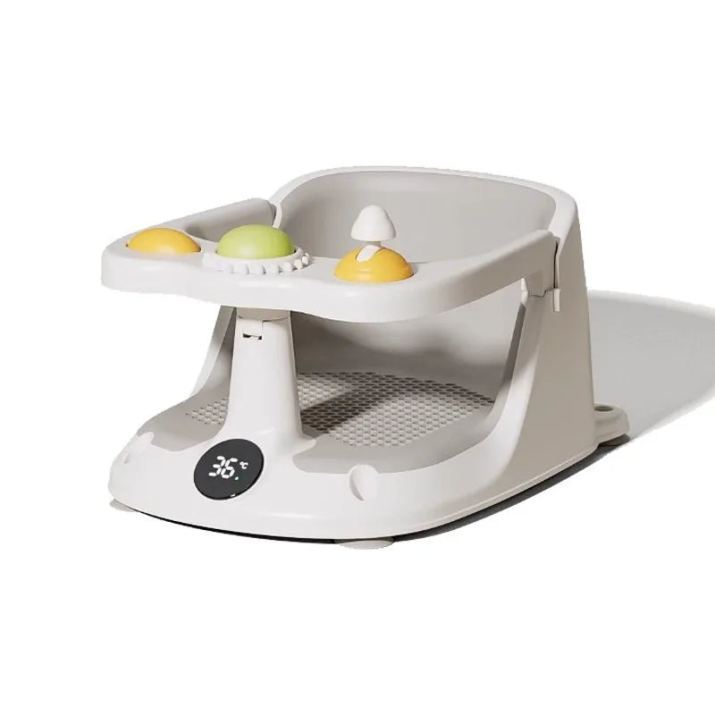 Baby Bath Seat for Babies 6 Months & Up – Non-Slip Infant Bathtub Seat with Rinse Cup