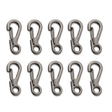 4/10Pcs Carabiner D-Ring Key Chain Spring Clips Mini Aluminium Alloy Hang Buckle Survival EDC Gear Outdoor Camping Keyring Tool