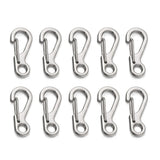 4/10Pcs Carabiner D-Ring Key Chain Spring Clips Mini Aluminium Alloy Hang Buckle Survival EDC Gear Outdoor Camping Keyring Tool