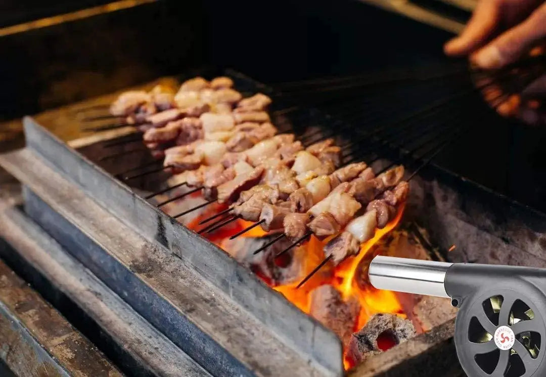 Outdoor Cooking barbecue blower Portable Hand Crank Fan Air Blower Grill Picnic Camping Stove Accessories Barbecue Tools