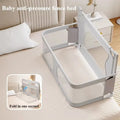Baby Bedside Bassinet – Foldable Portable Baby Crib with Breathable Mesh Windows