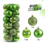 24pcs 3cm Christmas Balls Christmas Tree Ornaments Ball Xmas Hanging Tree Pendants Home Party Christmas Tree Decor New Year Gift