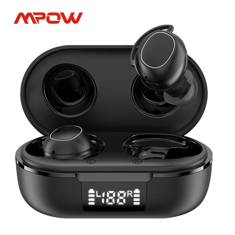 Mpow M30 Upgraded Bluetooth 5.3 Earphones Wireless Headphone with Deep Bass IPX7 Waterproof 25H Talktime 2023 Sports TWS Earbuds