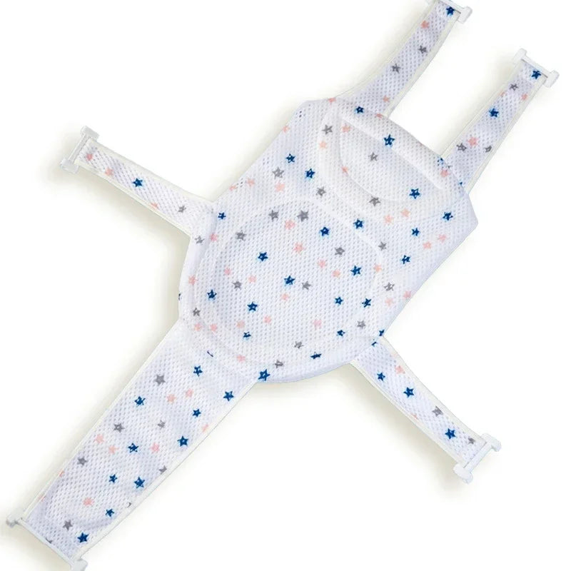 Baby Bath Tub Net Seat, Newborn Bath Seat, Adjustable Infant Bath Support Cushion