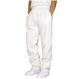 Men's Black Sweatpants Elastic High Waist Drawstring Baggy Casual Trousers Jogger Running Trousers Pantalones Hombre Plus Size