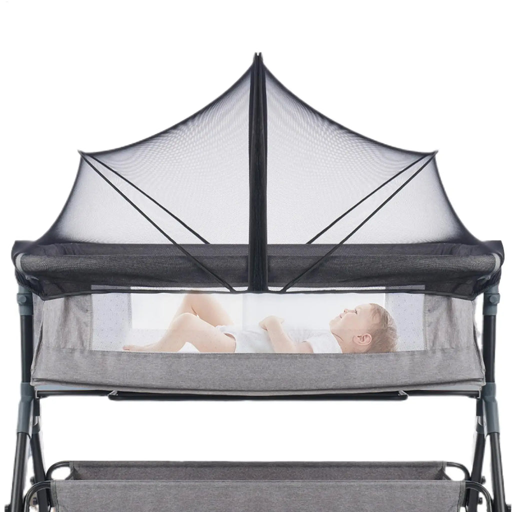 Bassinet Mosquito Net – Breathable Mesh Baby Crib Bug Net Cover with Zipper