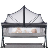 Bassinet Netting Cover Bassinet Cover Breathable Foldable Mesh Zipper Baby Mosquito Net Encrypted Bug Net Crib Protectors