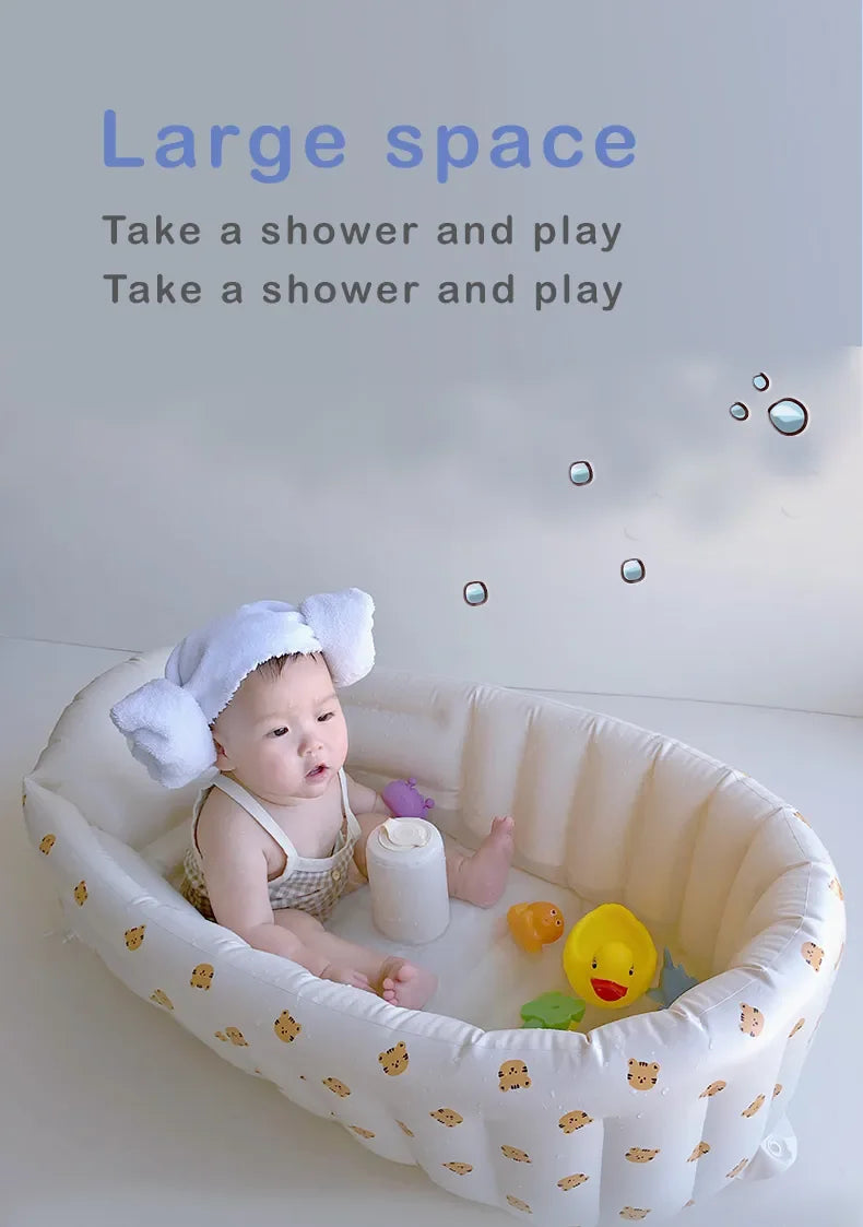 Inflatable Baby Pool – Portable Children's Swimming Pool & Bathing Tub